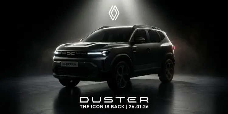 New Renault Duster 2026 SUV is expected to launch in January 2026