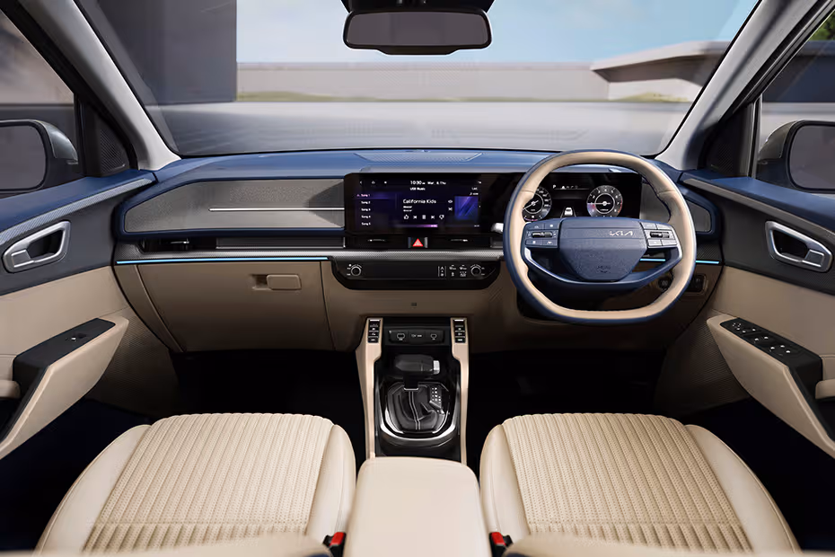 Kia carens clavis interior image on carbae the new car buying platform, kia carens clavis on road price, kia carens clavis test drive booking, kia carens clavis booking online
