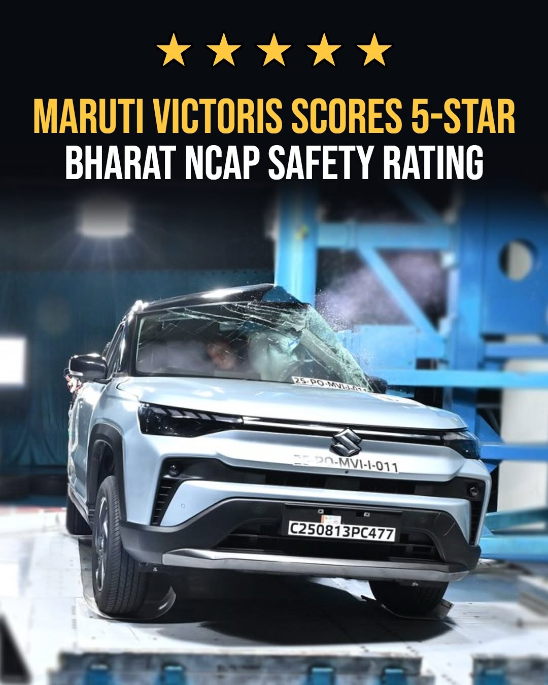 Maruti Suzuki Victoris SUV Revealed with 5-Star Global NCAP Safety Rating Ahead of Launch- Featured Shot