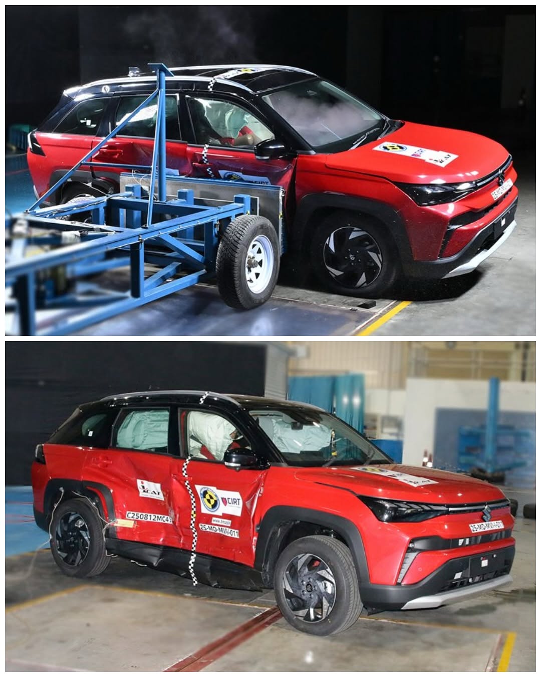 maruti suzuki victoris safety crash test report global ncap on carbae the new car buying platform