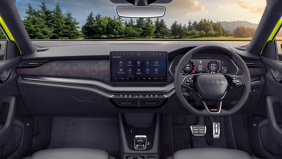 Skoda Octavia RS launched in India at Rs 49.99 lakhs -Interior features  on Carbae the new car buying platform -