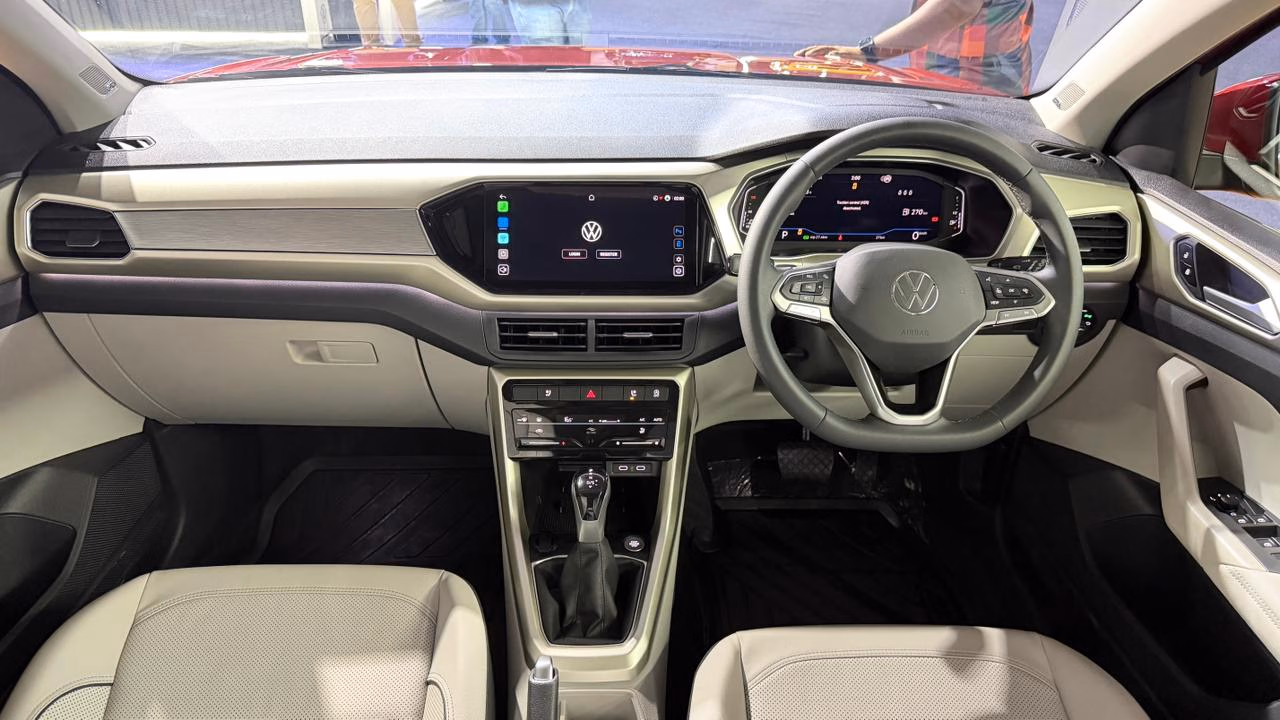 Volkswagen Taigun facelift interior image features and changes explained on carbae - the new car buying platfrom